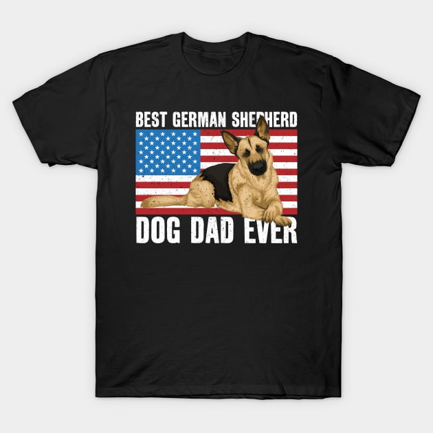 Best German Shepherd Dog Dad T-Shirt by RadStar